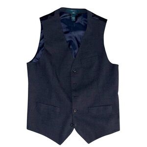 Perry Ellis elegant navy blue slim fit suit vest